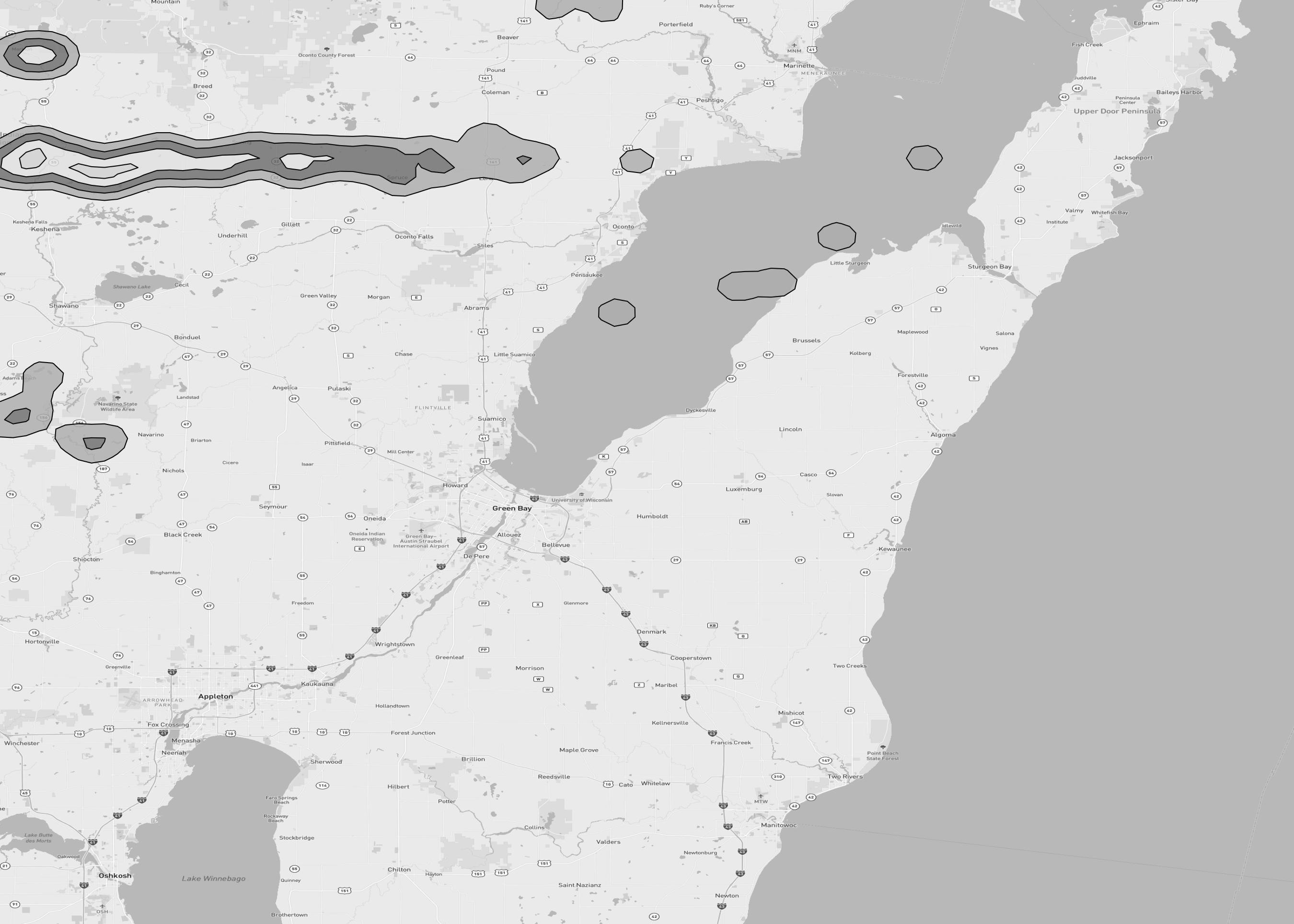 Free Hail Map: Suring, WI - Jul 23, 2025 | HailGeeks