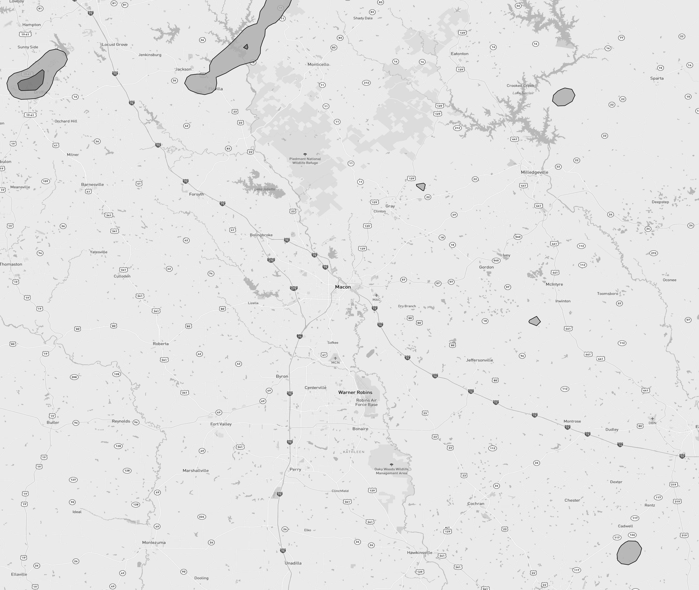 Free Hail Map: Flovilla, GA - Jul 15, 2025 | HailGeeks
